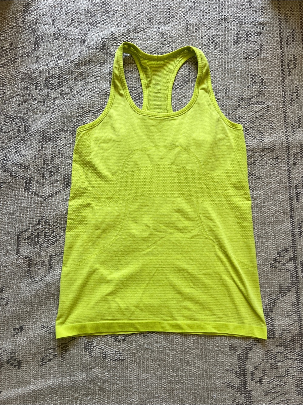lululemon athletica Neon Yellow Racerback Tank